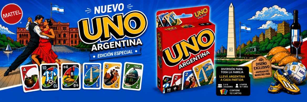 Cartas UNO Edici&oacute;n Argentina